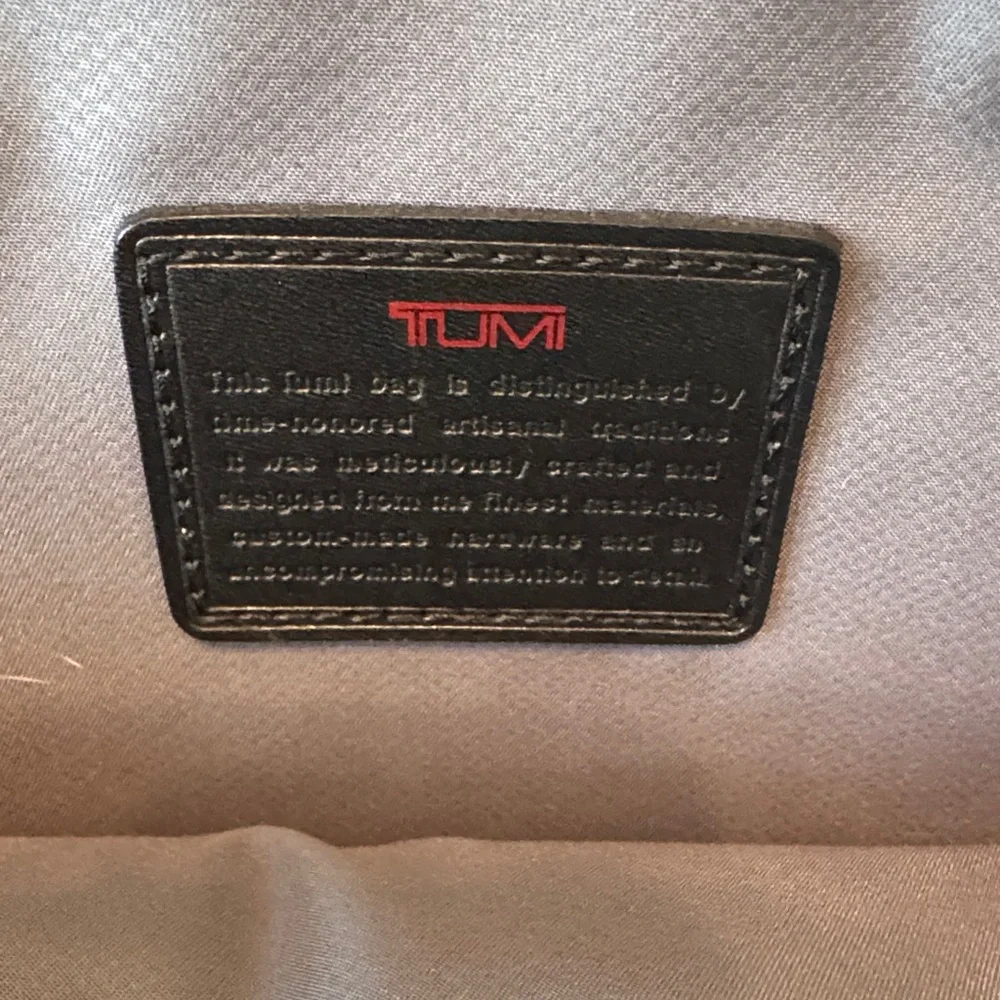 Tumi Black Nylon Laptop Briefcase with Shoulder Strap